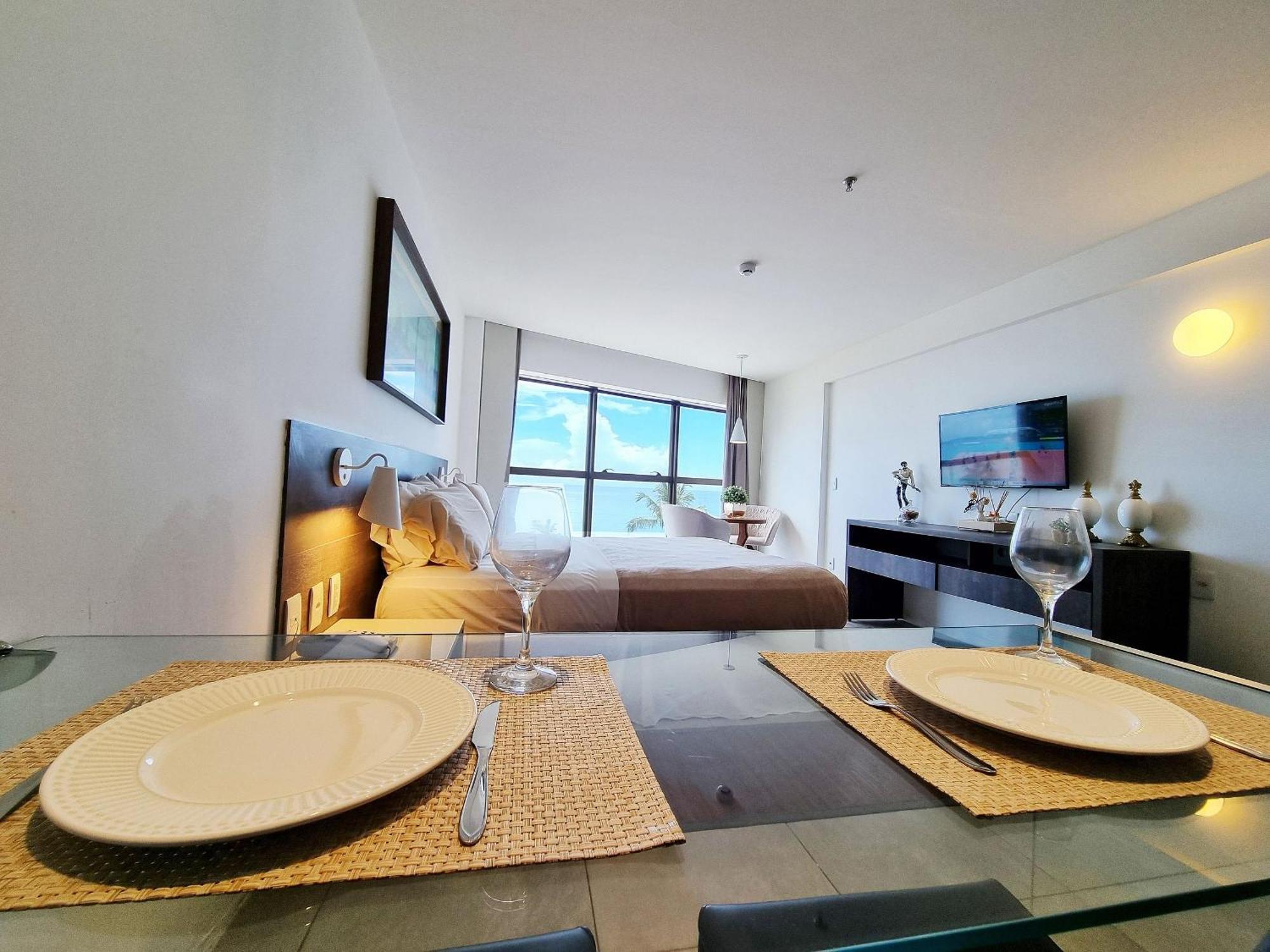Flat Frente Mar C Limpeza Diaria | R608 Apartamento Maceió